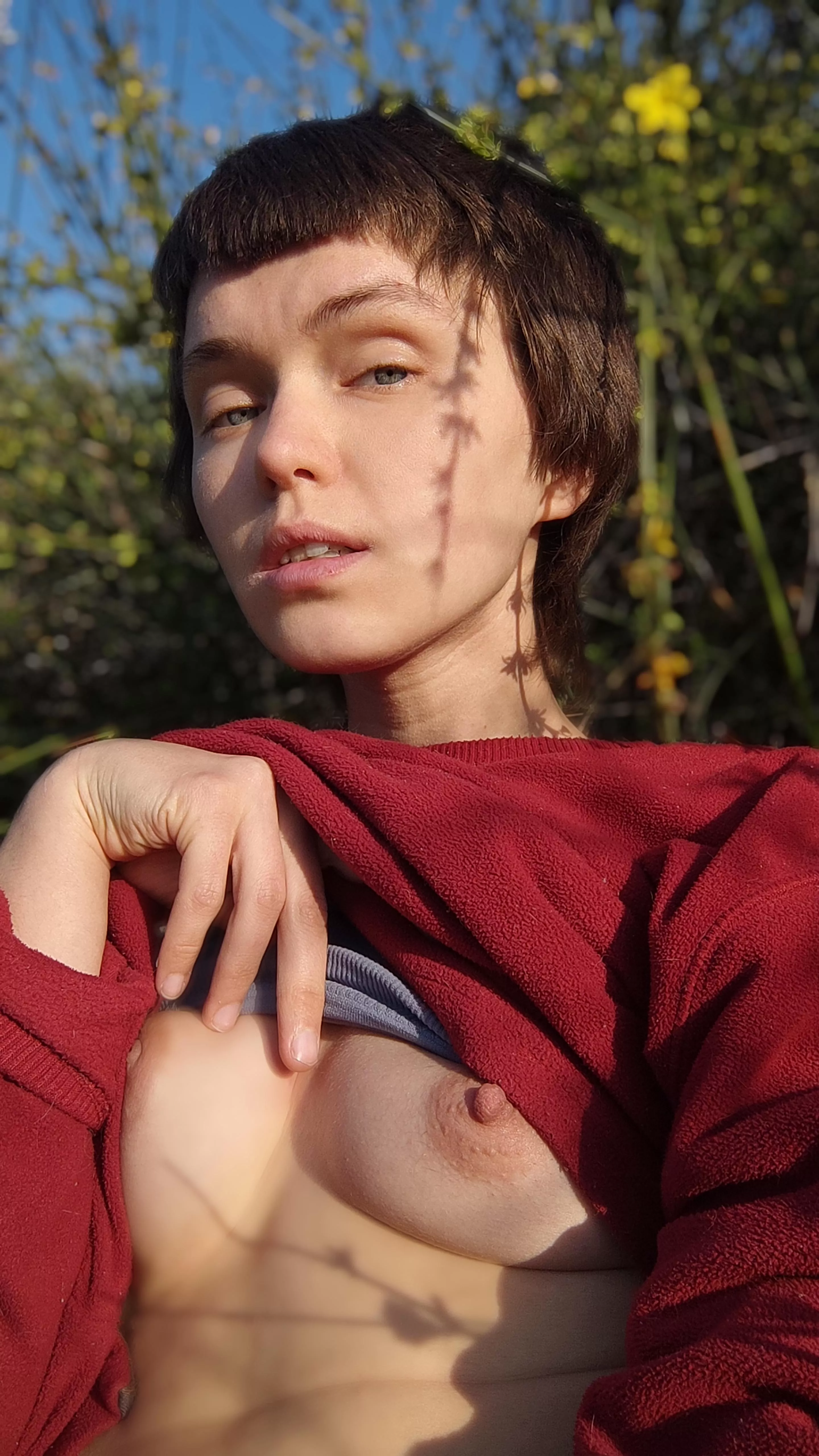 It's too hot to wear a sweater posted by forest_nimph