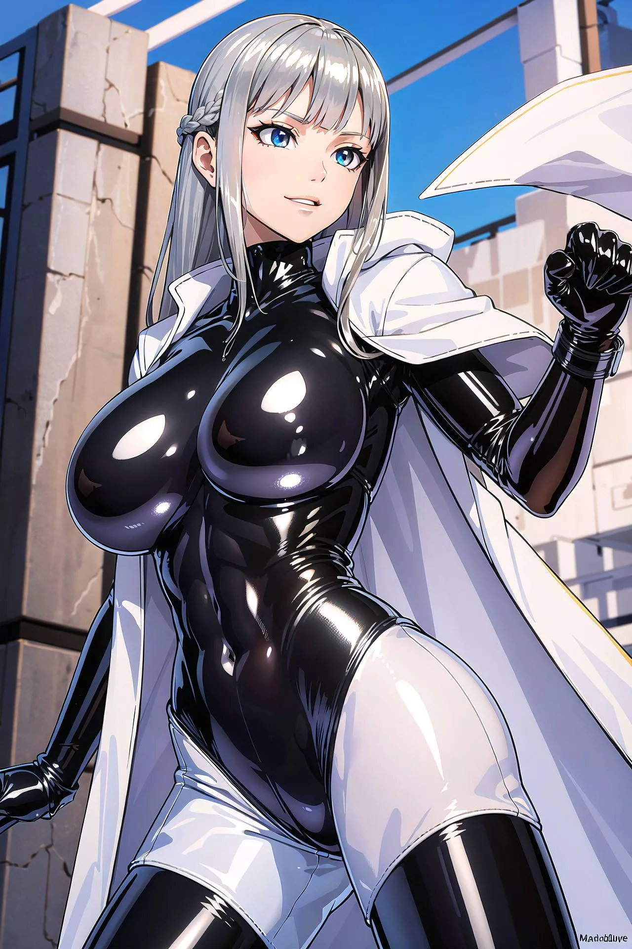 Long White Coat  posted by CheetahSperm18