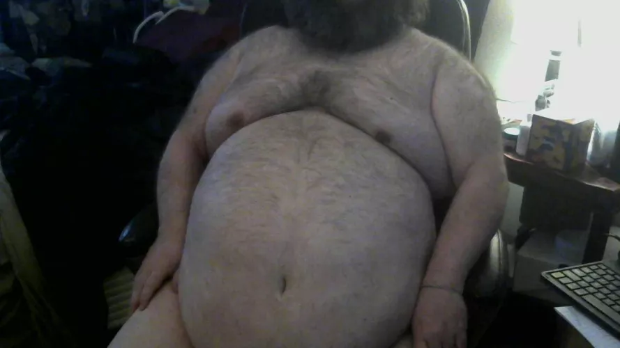 My Chubby Hairy Chest and Belly. Hope You Like by MiddleAgedGayBear
