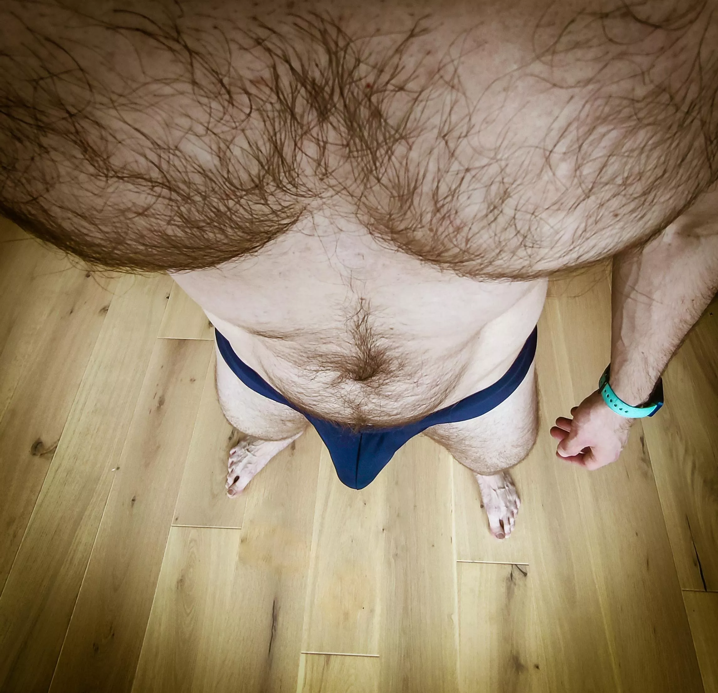 Post workout 💪🏻🩲 posted by BeardWoof1337