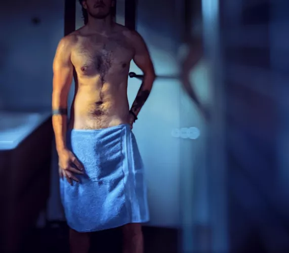 Post-shower bulge by BakedAlaska2210