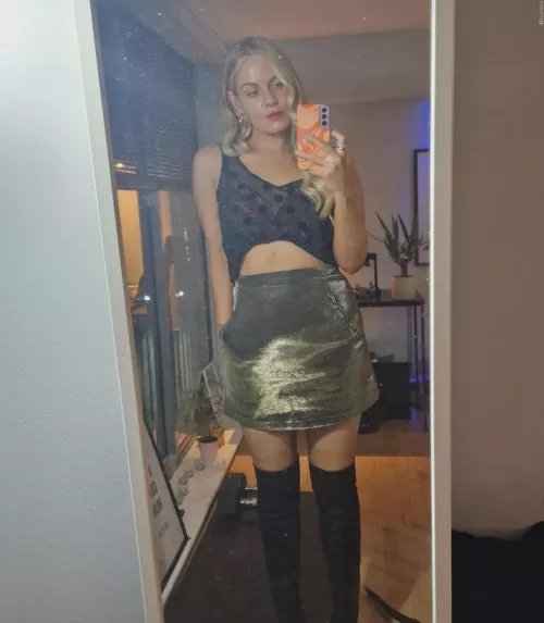 Sheer black polka dot top with a purple bra by Front-Butt