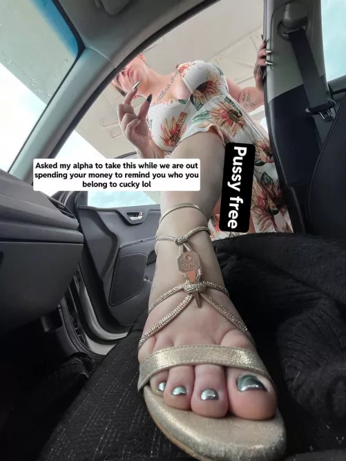 Stay locked and pussy free cucky  by mistressbrazda