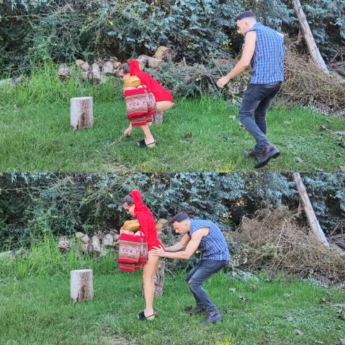 What do you think? This lumberjack saved Little Red Riding Hood from the claws of the big bad wolf? by AMansalvaXXX