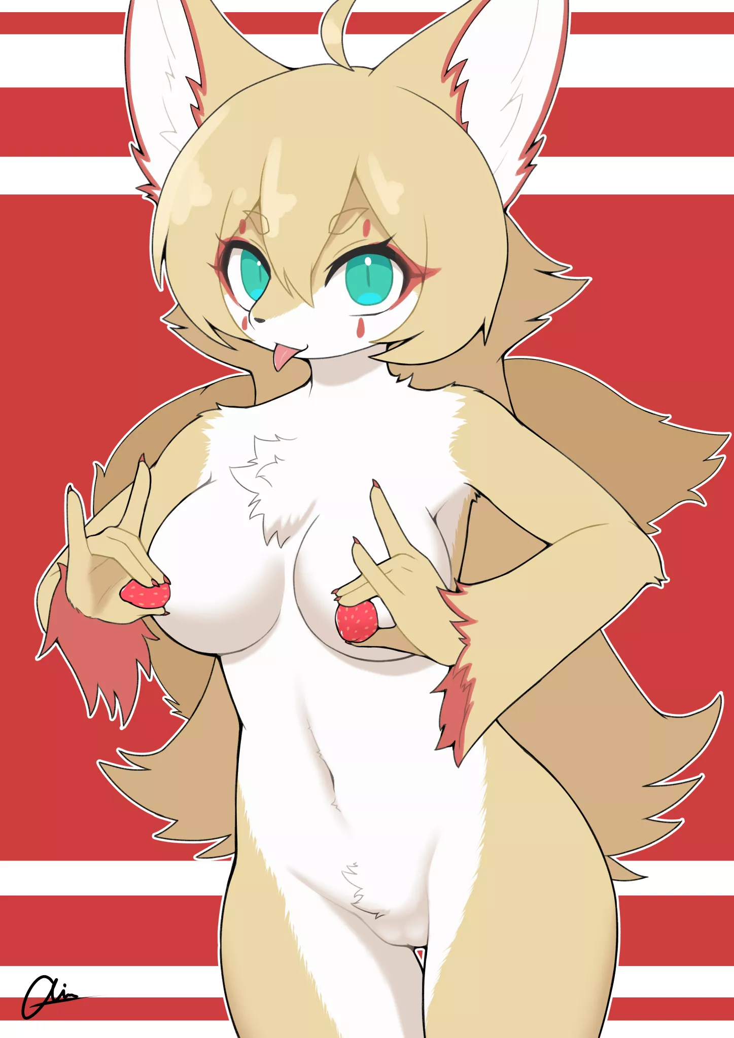 Would you like some strawberries 🍓? (Glin720) [F] posted by animemosquito