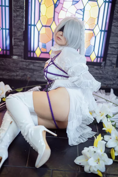 Bride 2B from NieR Automata by Yuna Kairi by AlexeyShtein
