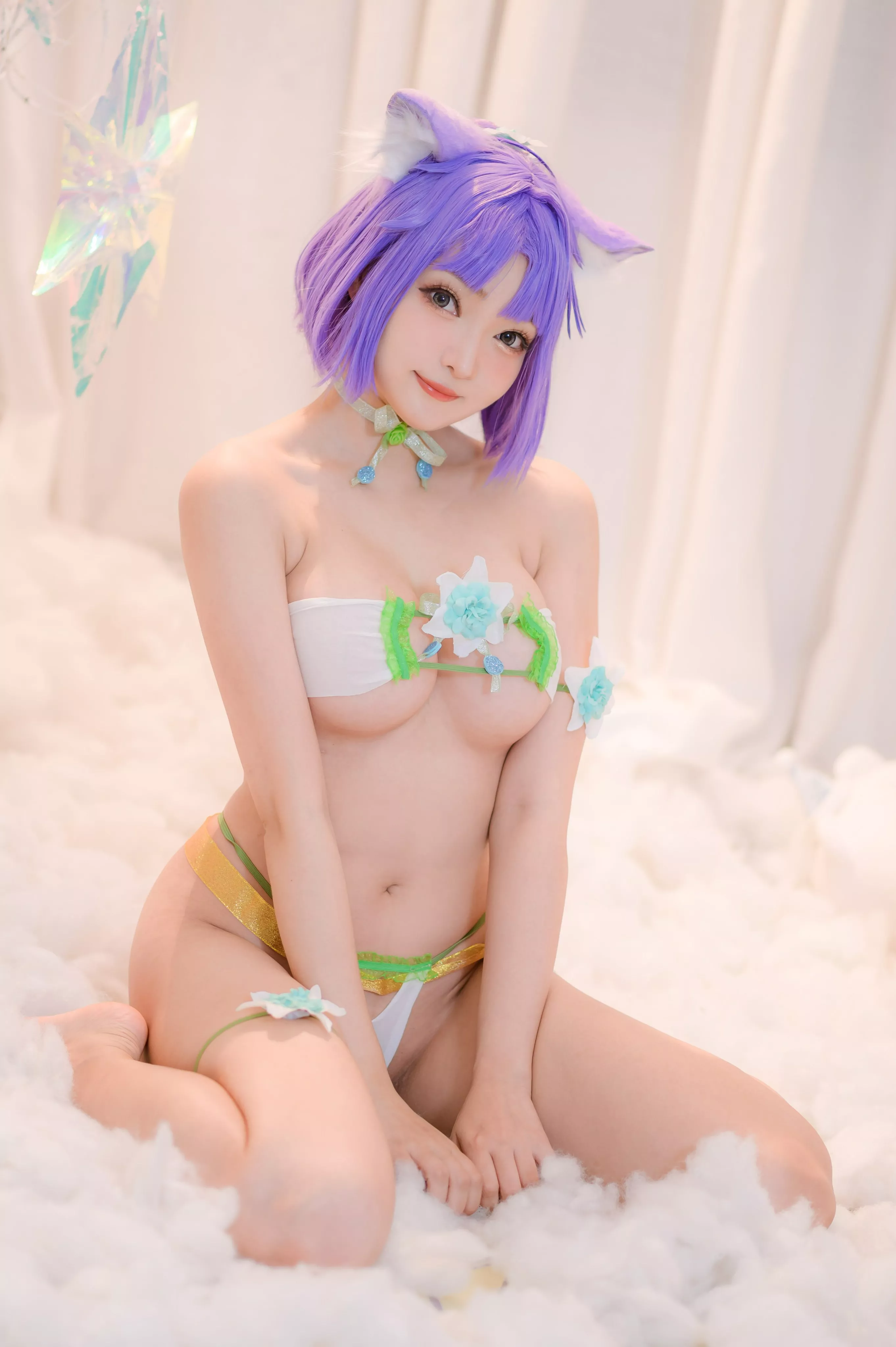 Cinnamon (Nekopara) S-style swimsuit by Xuxu0330 posted by xenobitex