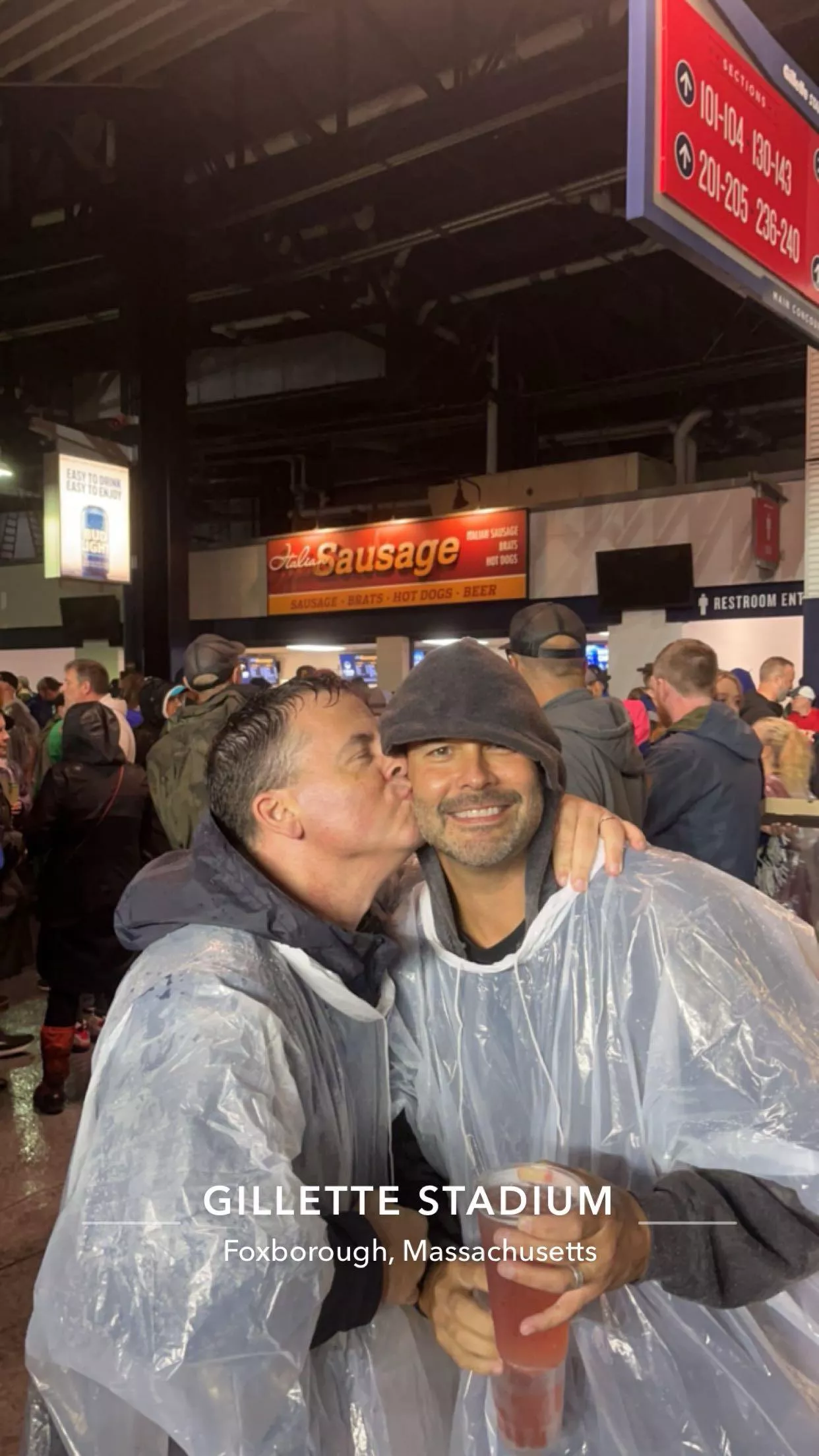 From the Billy Joel concert last fall.  Love that this was taken under a “sausage” sign.  🤣 posted by NECouple1974