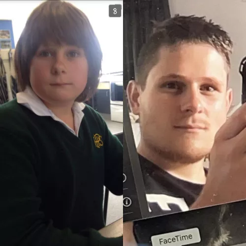 High school vs now, glow up or nah? 😅 by Jaylang201