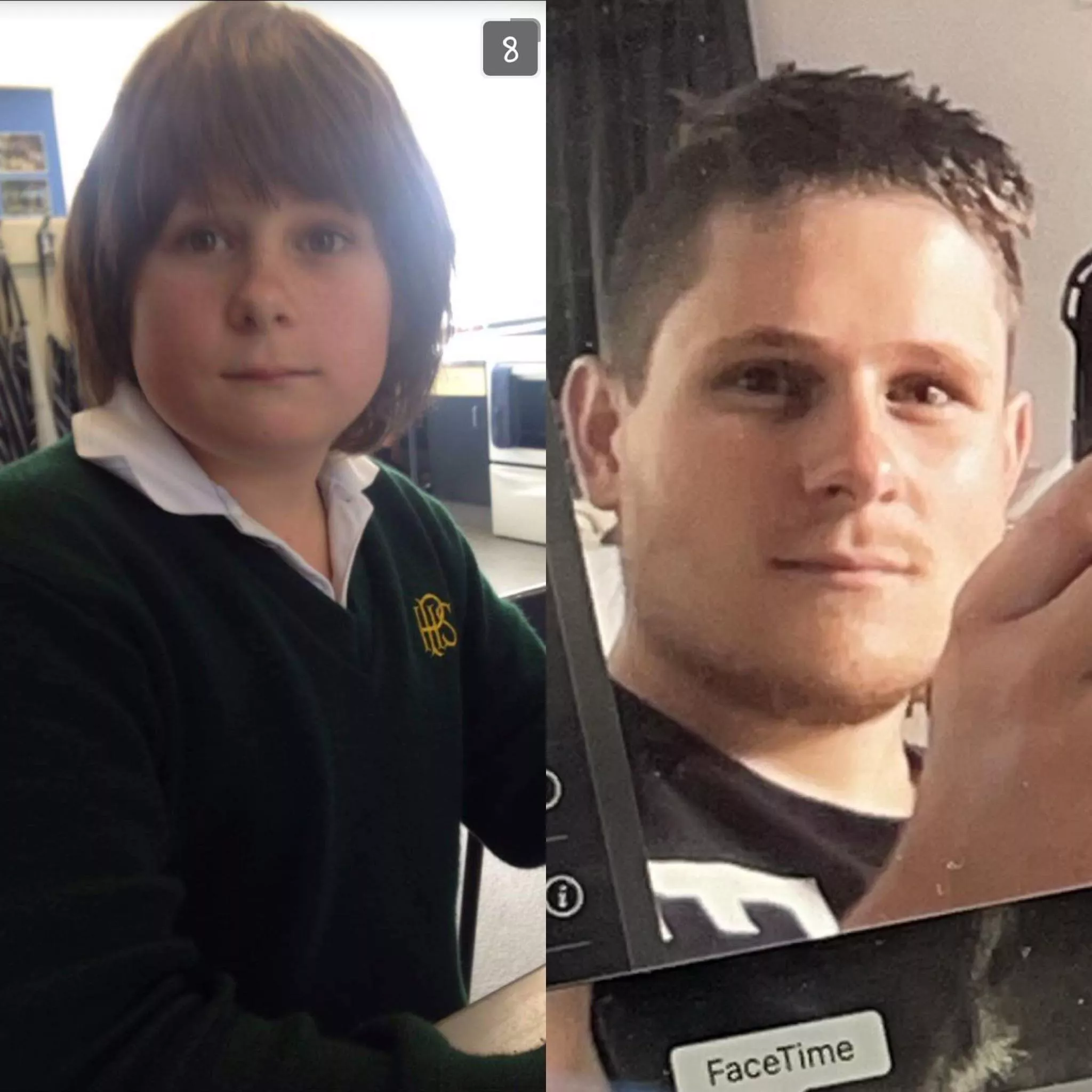 High school vs now, glow up or nah? 😅 posted by Jaylang201