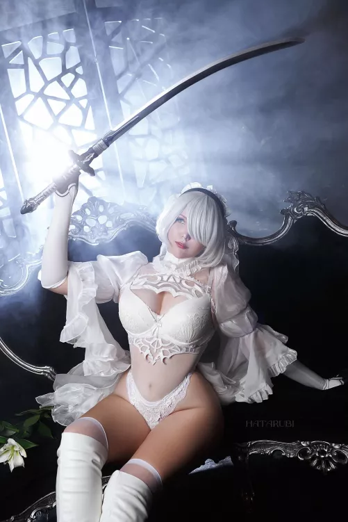 My 2B Bride Cosplay by Hatarubi by Hatarubi_Cosplay_