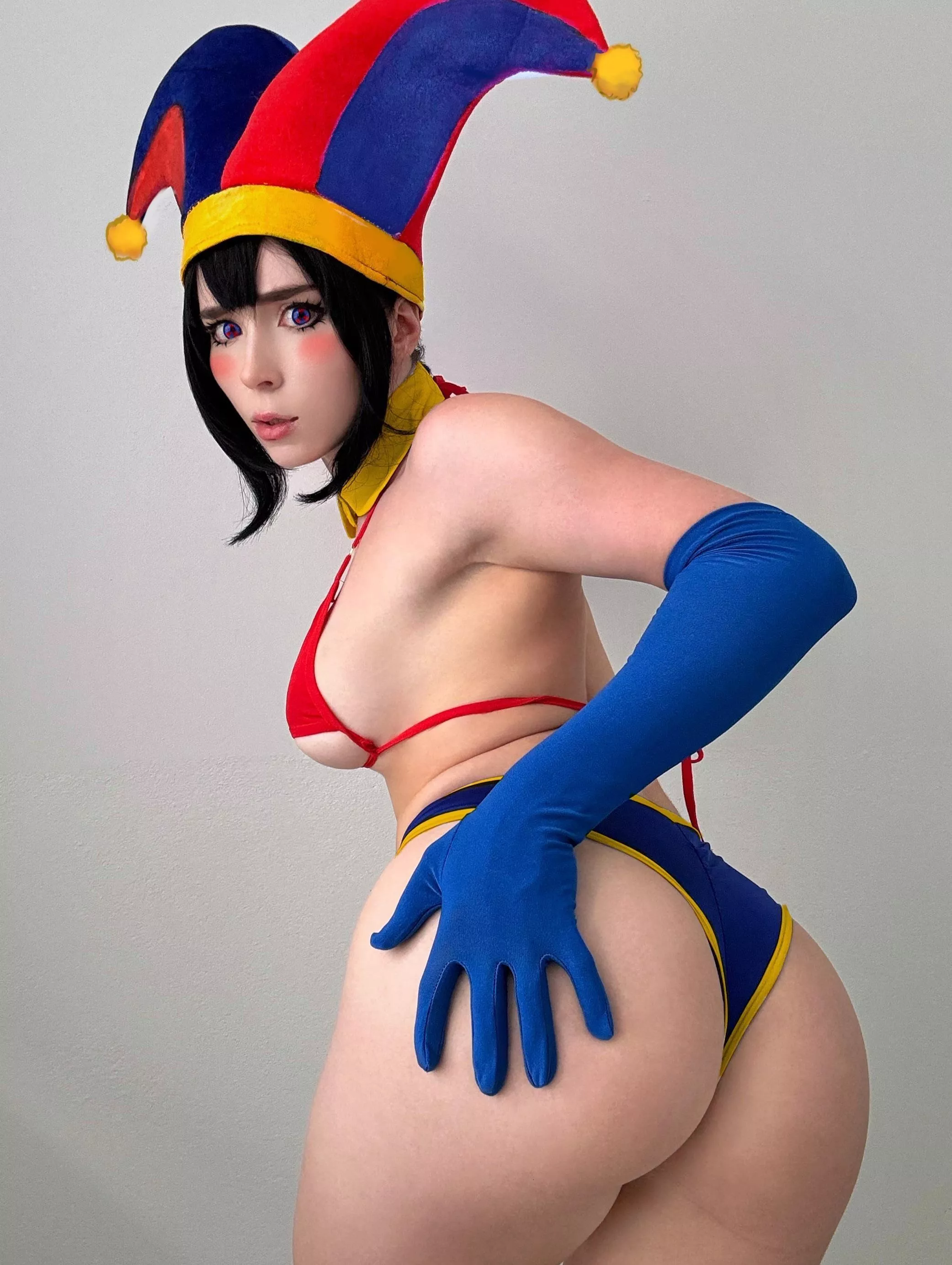 Pomni from The Amazing Digital Circus cosplay by SweetieFox posted by Sweetie_Fox