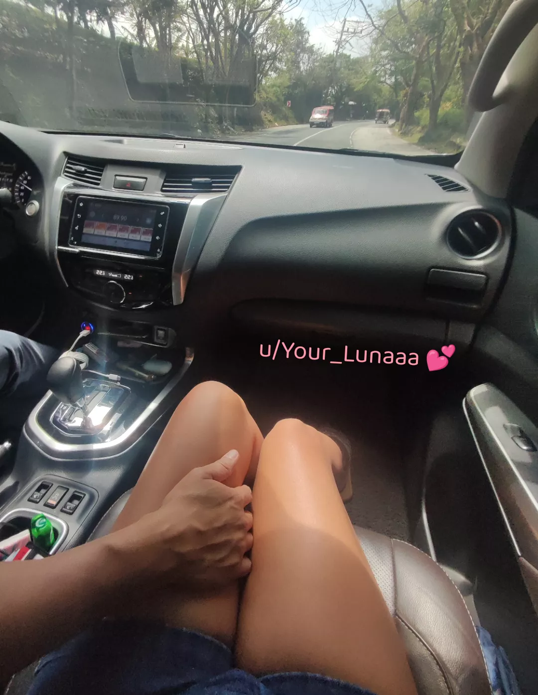 Rest your hand to my thighs babe. (F)  posted by Your-Lunaaa