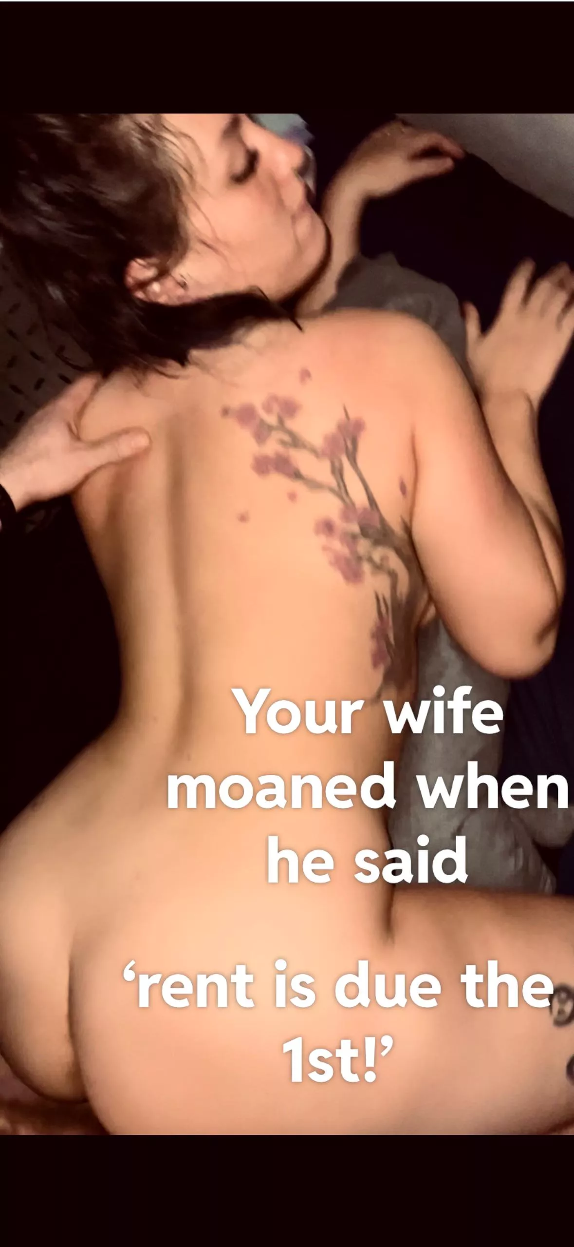 she told you not to worry about it, she’s on good terms with the landlord posted by LongShlong907