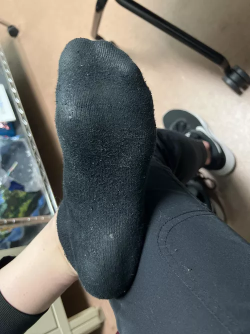 Shiny black sweaty socks ❤️ by KT8524613