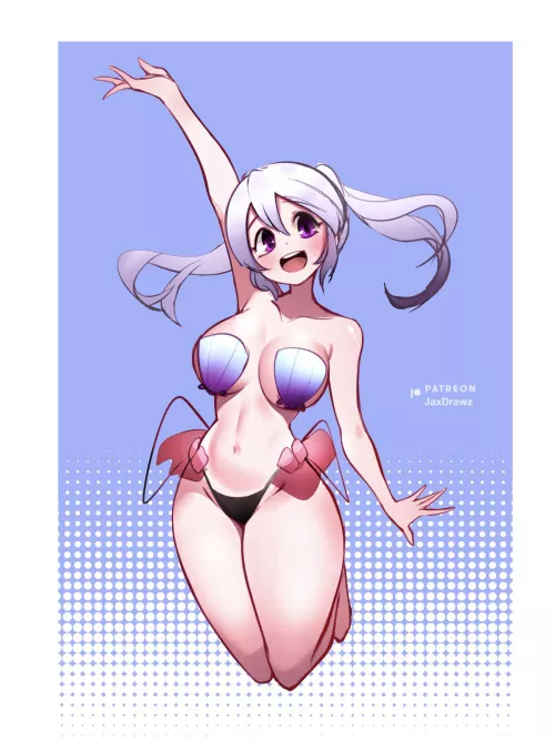 An original character with a seashell bra by LafterMastr