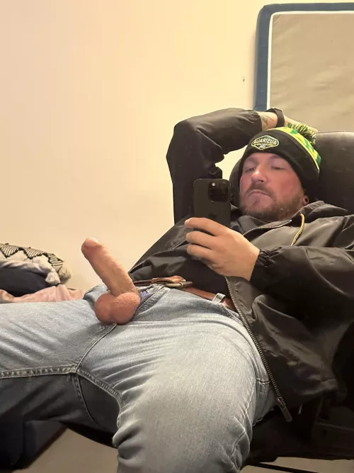 Any good boys want to slide down on Dad? by colabottleperth