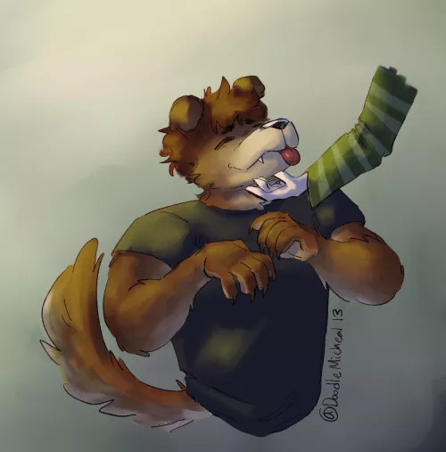 Chin scritches by Bloody_messOwO