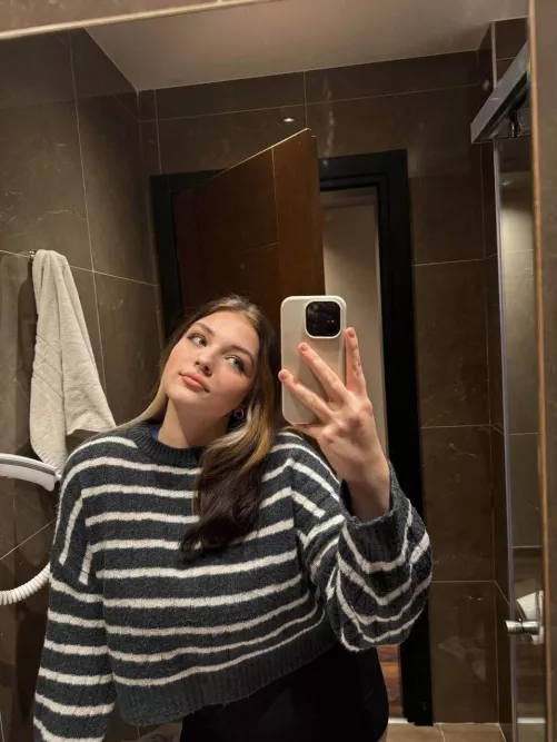 Classy girl in sweater by Magic_Lillyt