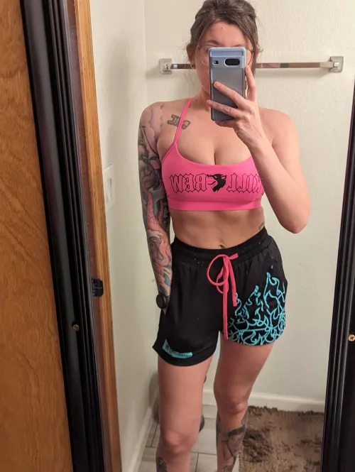 Full New Fit, Happy to be Back in Shorts  by racymacy1