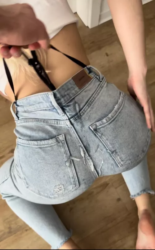 Gives me wedgie after cum on my ass in jeans  by GloomyCurator