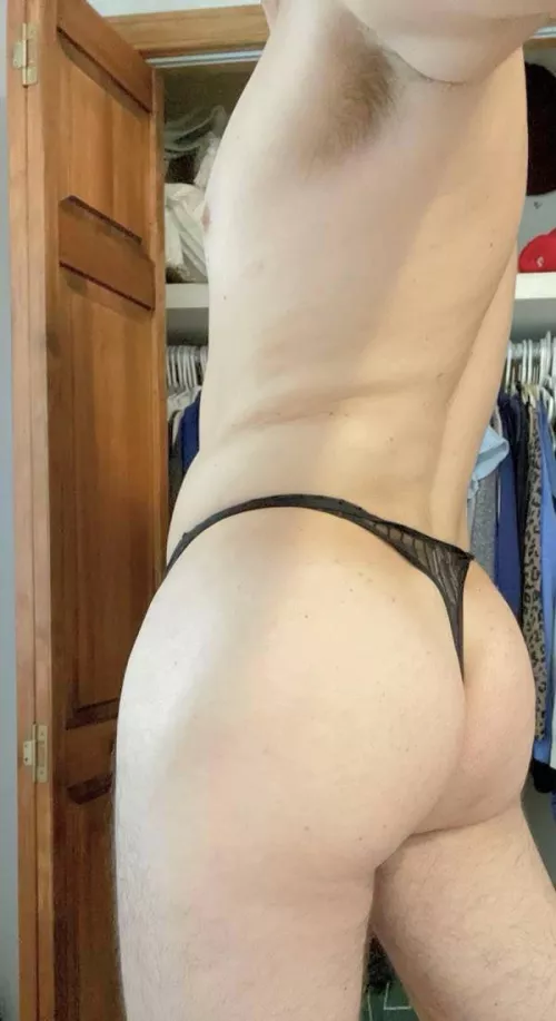 Love how sexy I feel in my wife’s panties by SpinningLobster