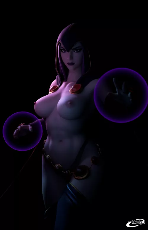 Raven in her finest form! (Blushymostly) [Teen Titans] by ITS_Seab