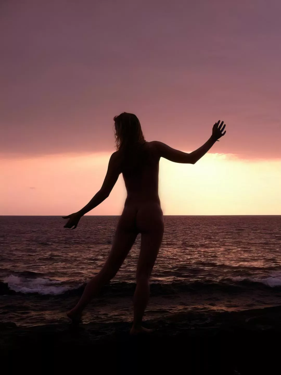 Sunset at the beach posted by Quirky_Swan34