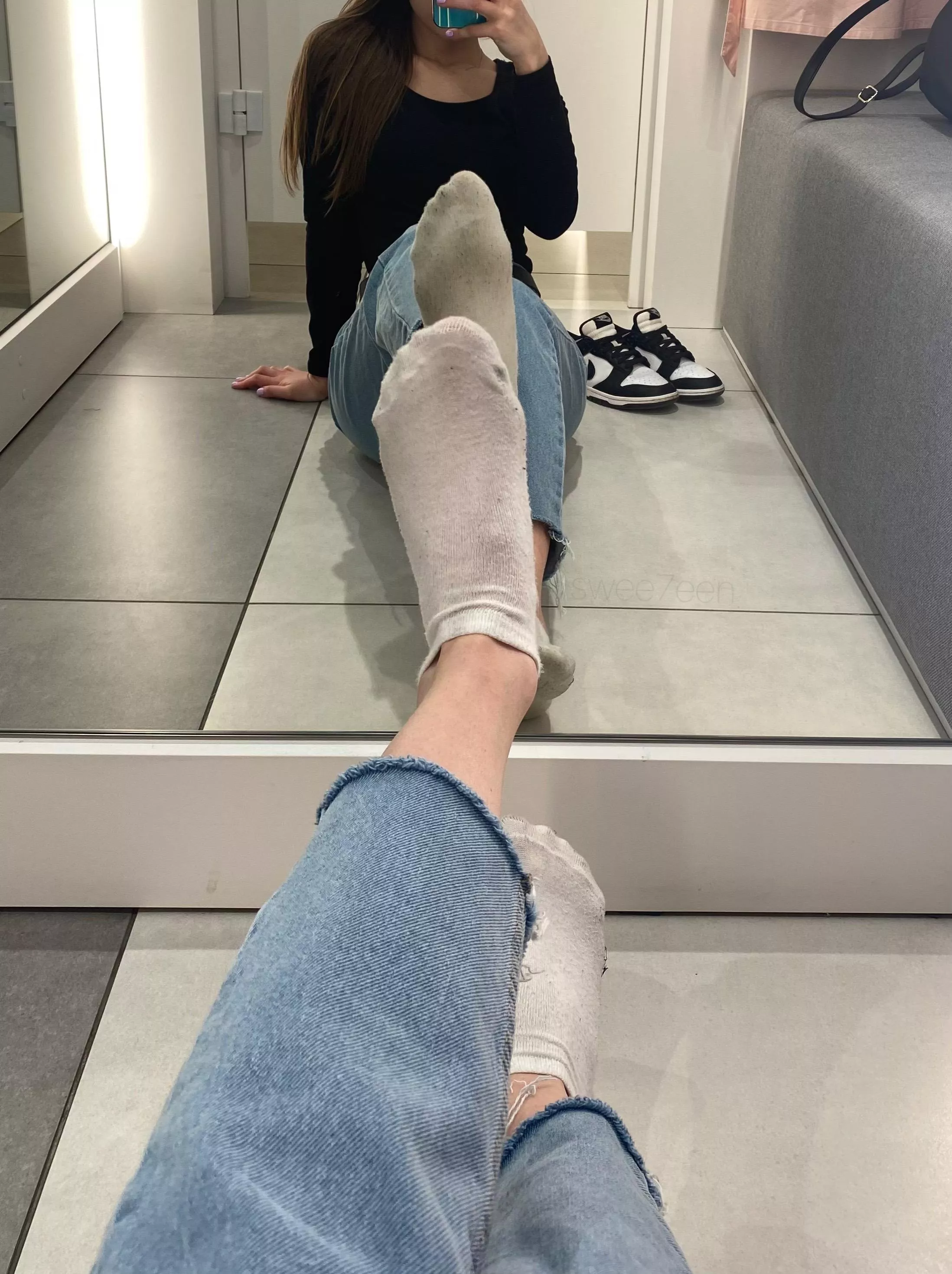 Three days worn socks from the changing room posted by swee7een