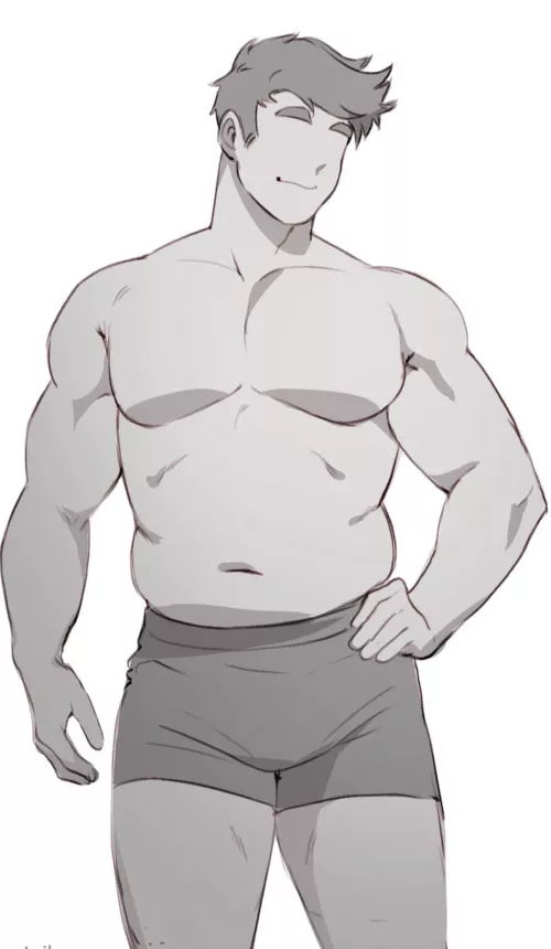 what is this chubby-muscle body type called? (by @NGreentail on twitter) by Treekomalfoy_