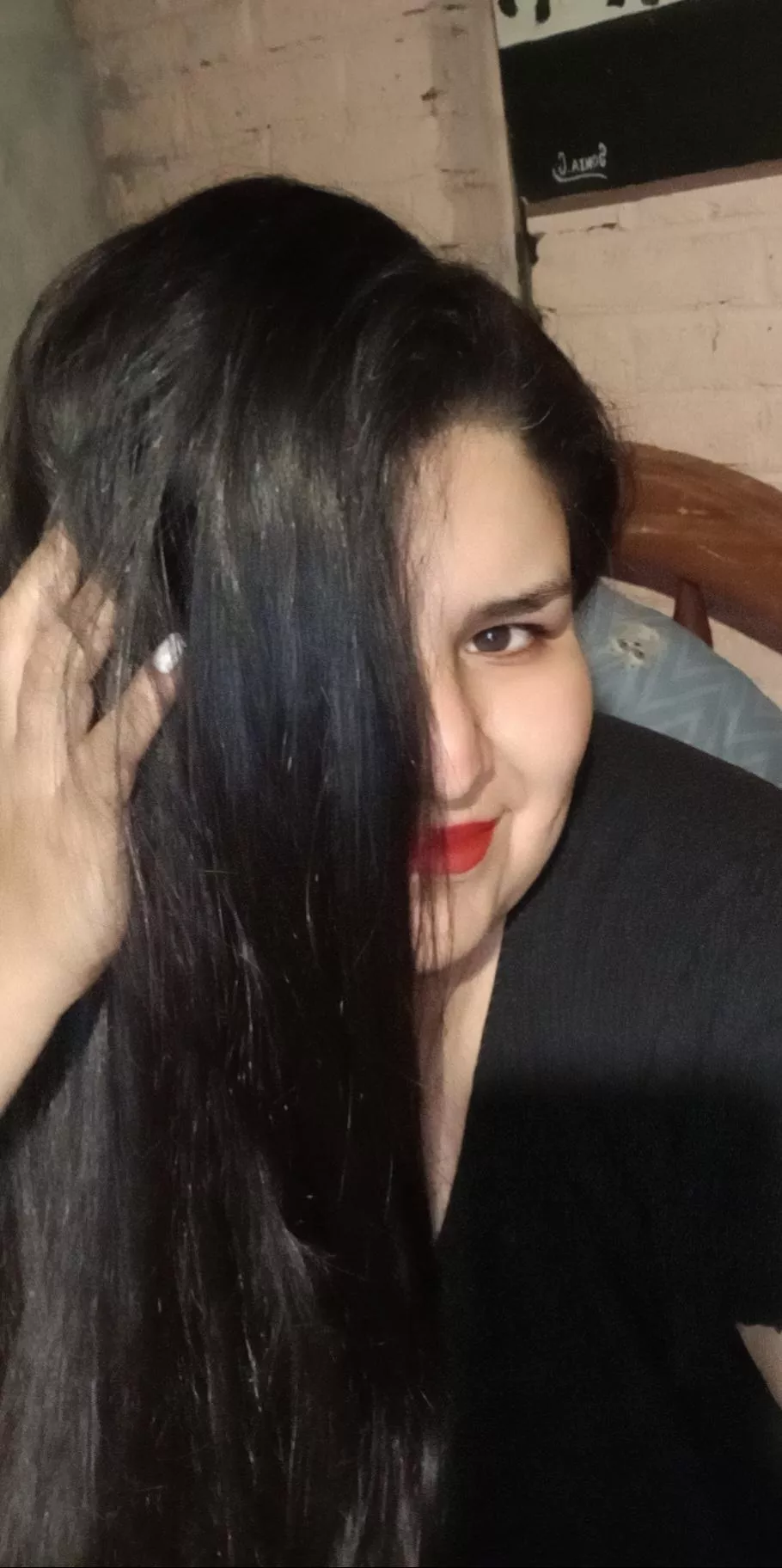 beautiful brunette long hair posted by queenmedusaaaa