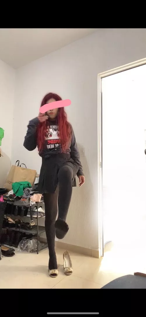 Black nylon’s 🙈🥰💖 by tessacross