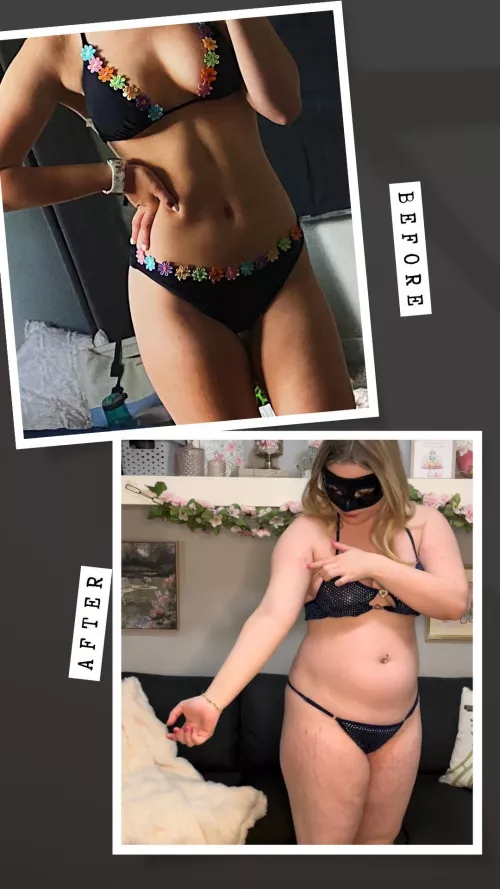 My abs have softened up a bit 😉 by blondiee188