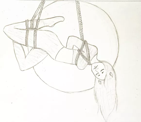 Oni Shibari (Sketch) by Cyborgchick