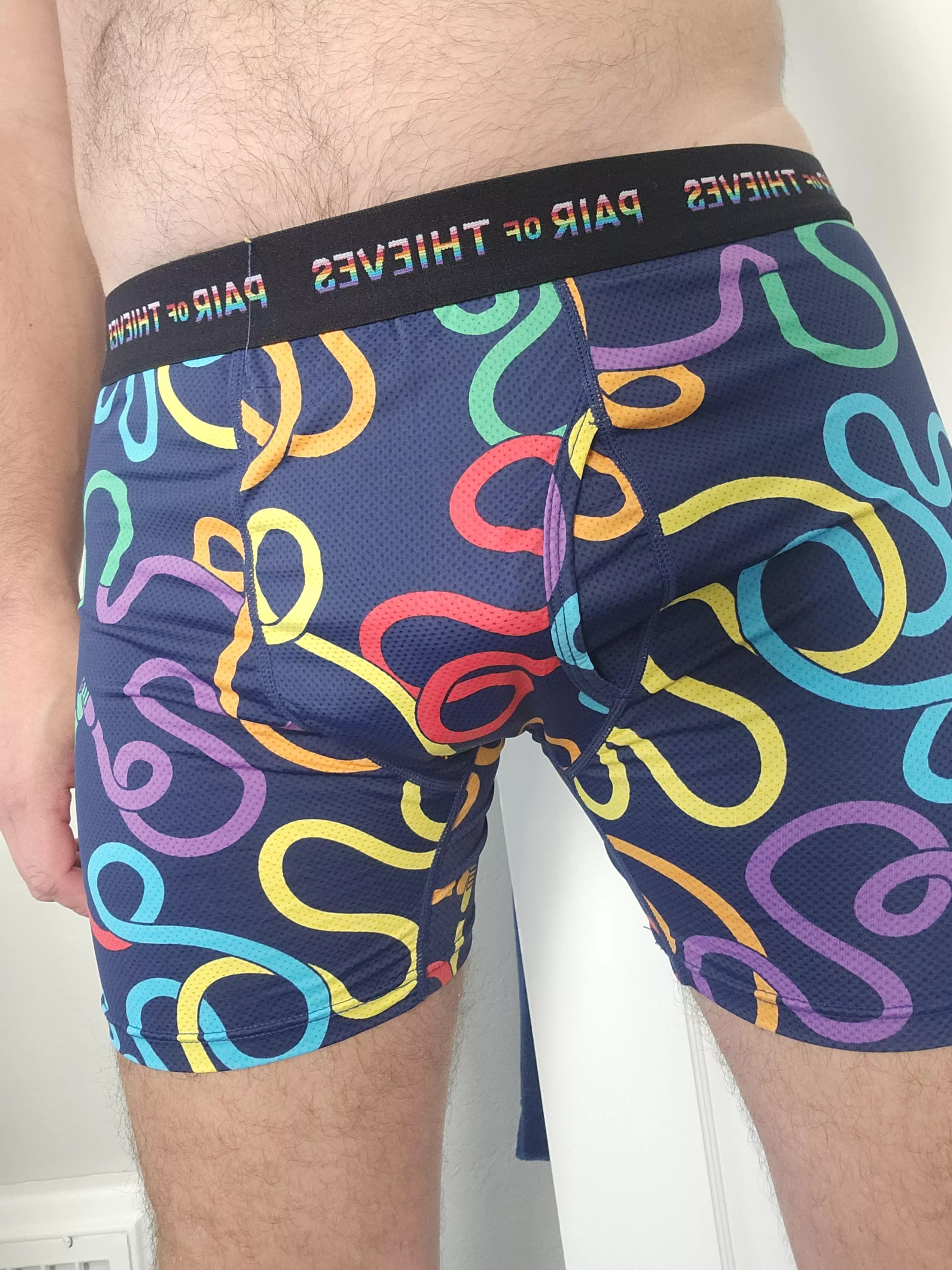 Pull them down. posted by Jasper0159