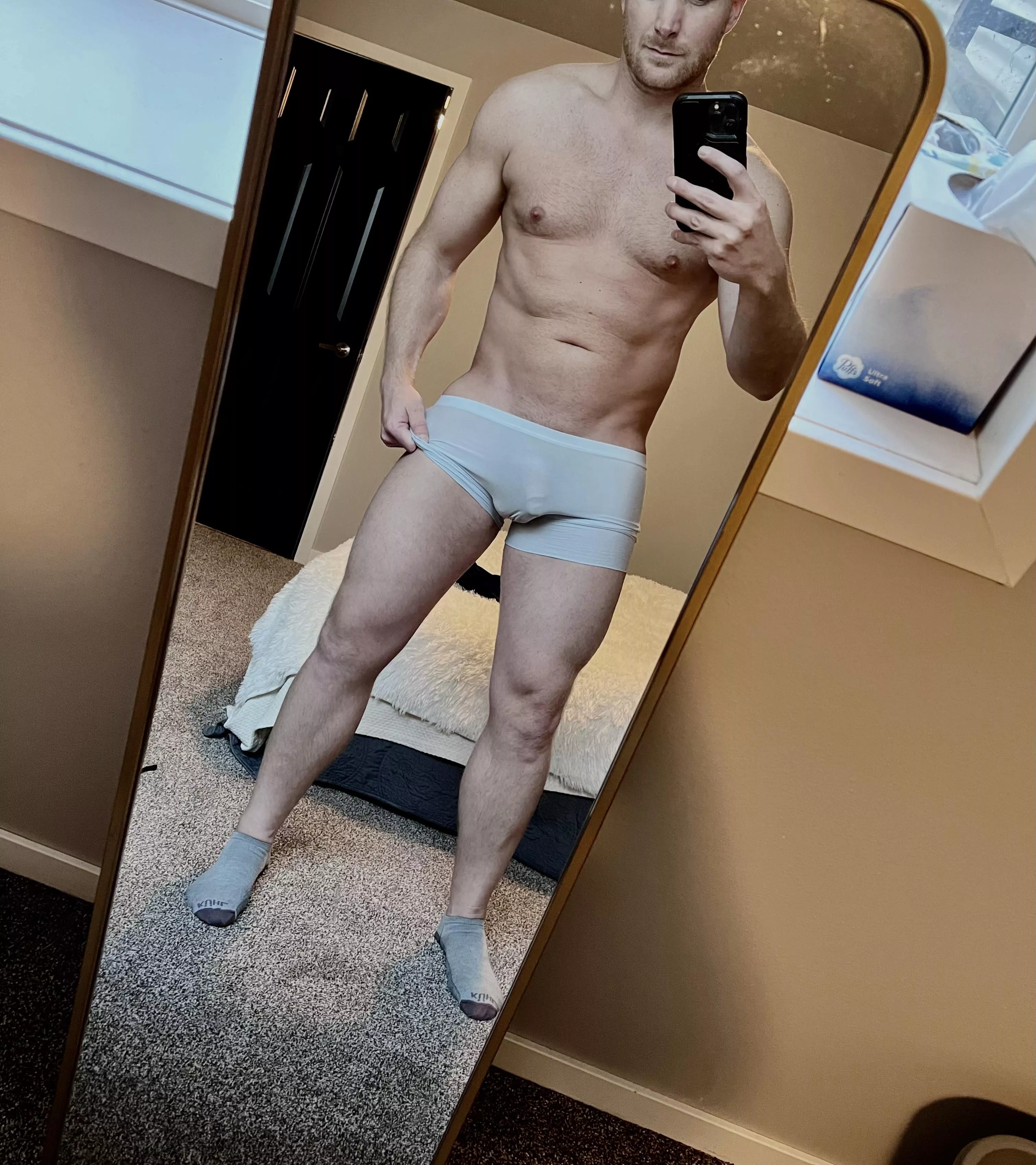 See through underwear look way better on moms than dads… but damn these are comfy. (32) posted by fundaddd