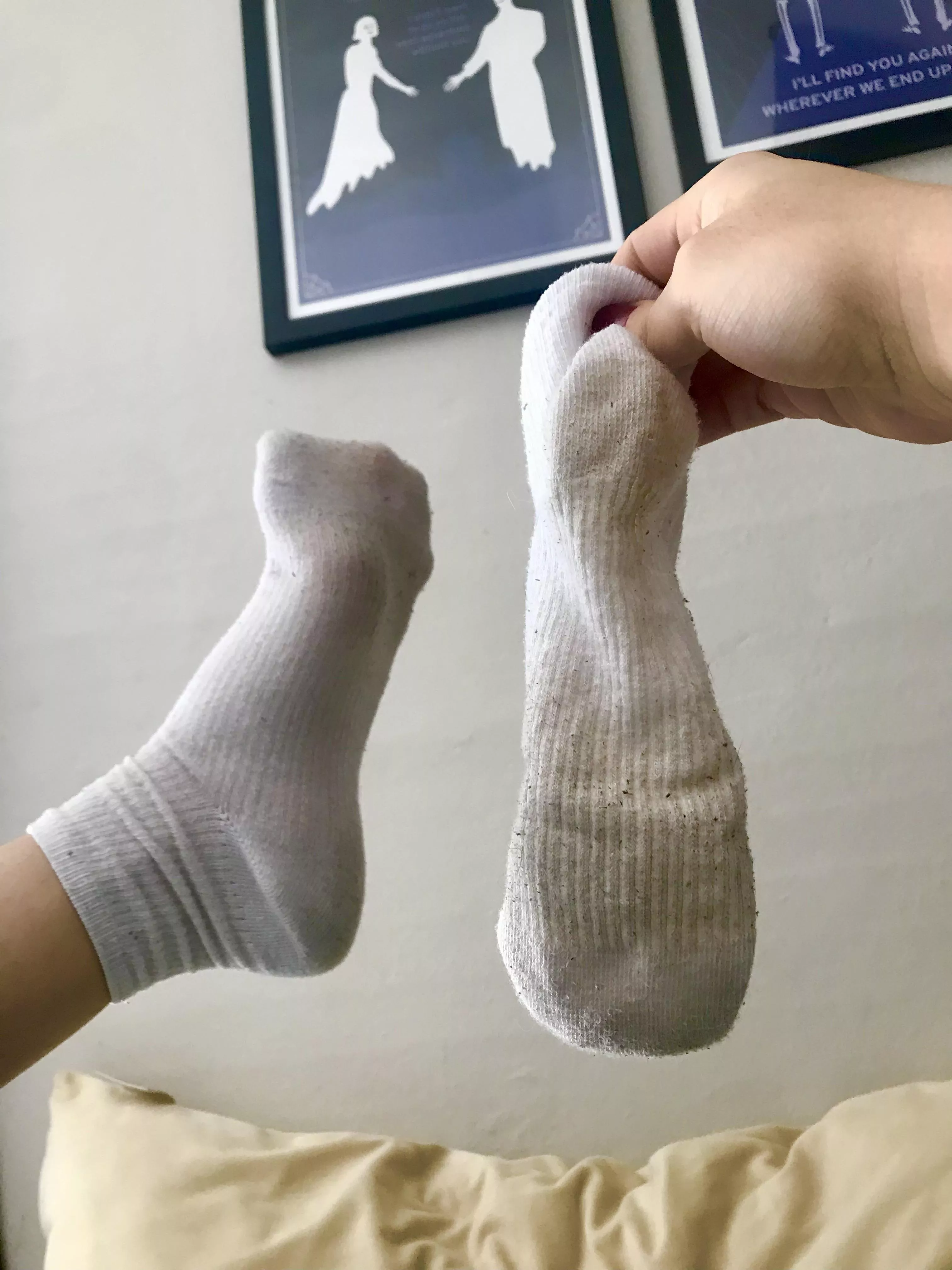 ✨selling✨ 2 day wear sweaty white socks  posted by Fetish-foot-job