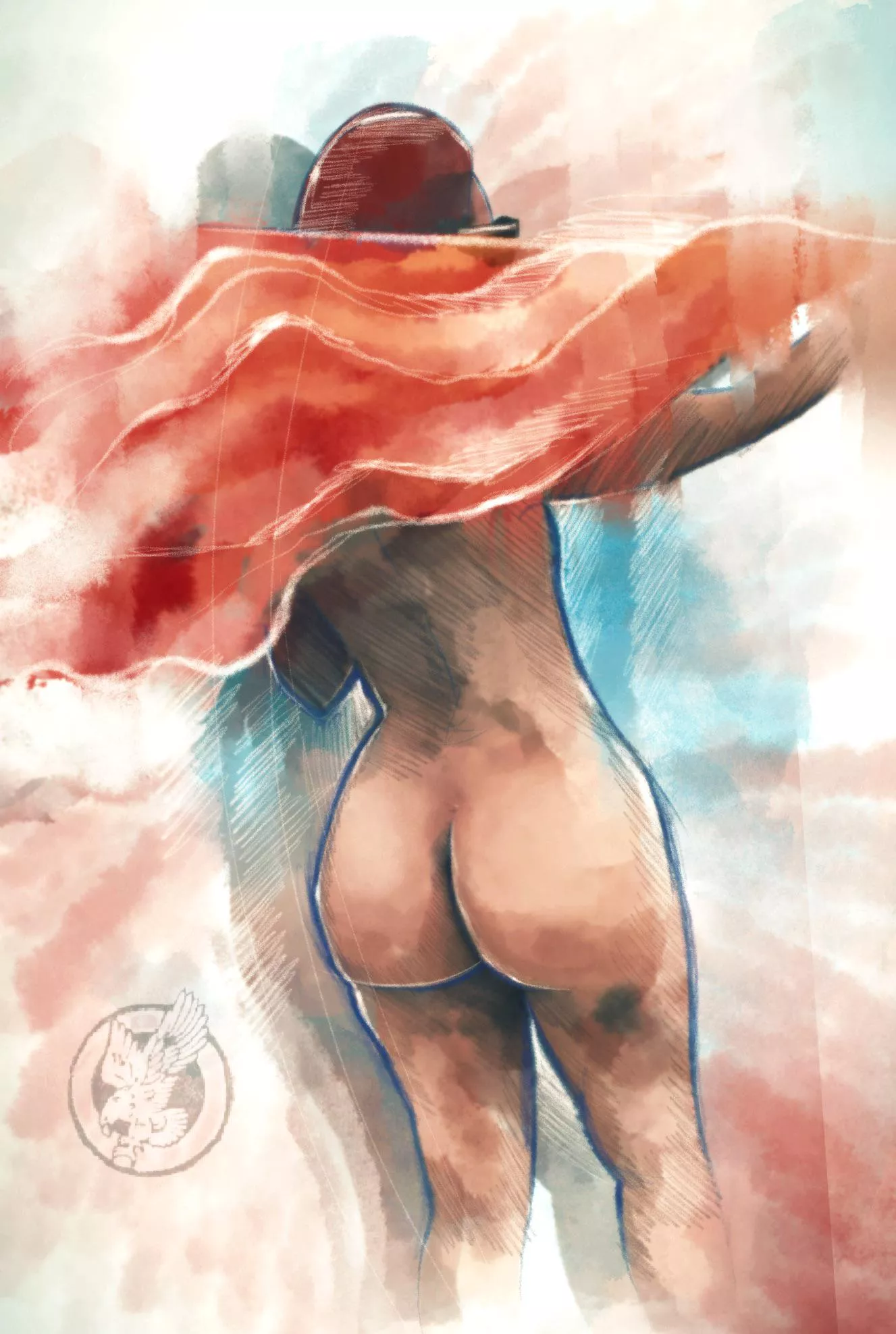 The girl number 2, las Chicas (me), digital, 2024 posted by lachica_bodypainter