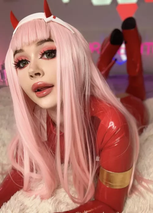 Zero Two from Darling in the Franxx by Purple Bitch  by im_purplebitch