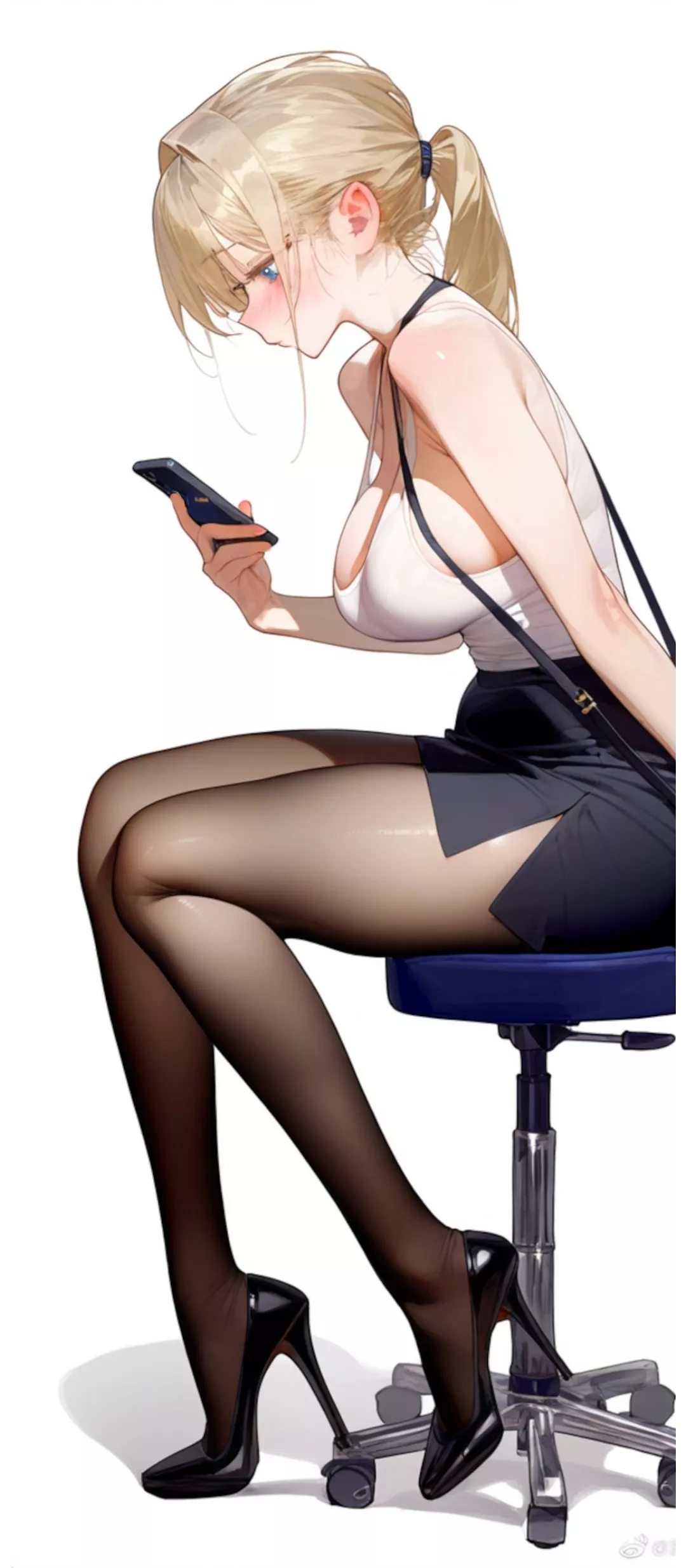 Checking her Phone  posted by CheetahSperm18