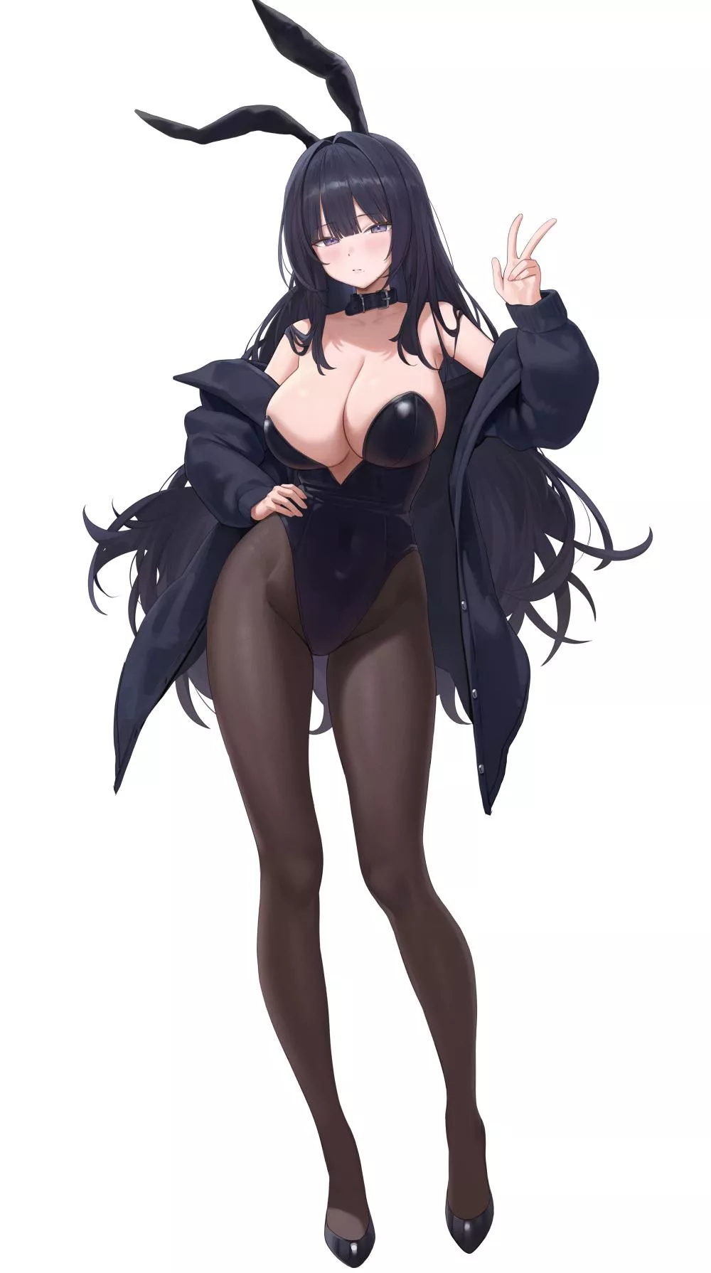 Dark-Haired Bunny Girl  posted by CheetahSperm18