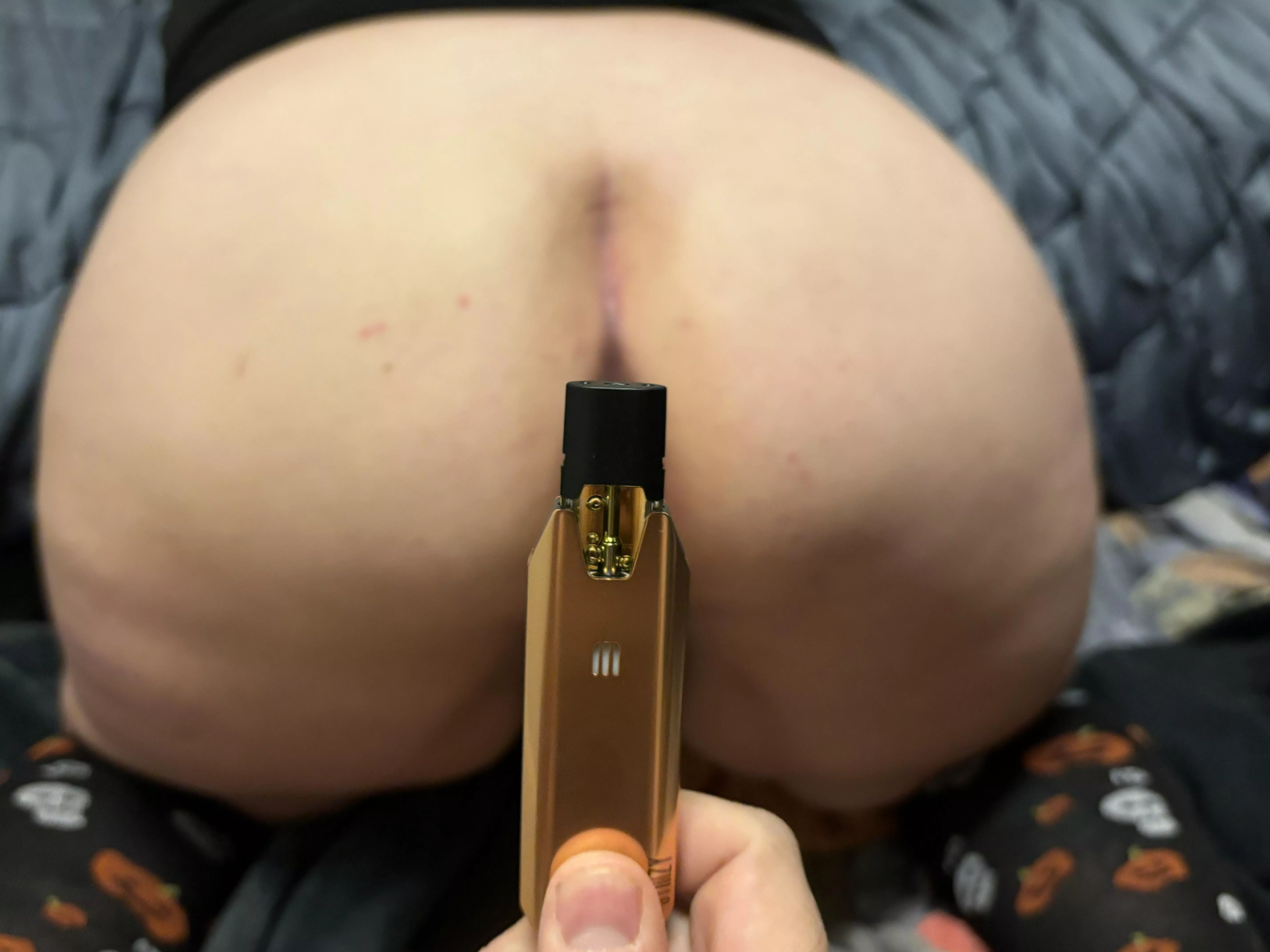 [F]  Bought my husband a new battery; his view while he used it and me  posted by Iwannabepunished