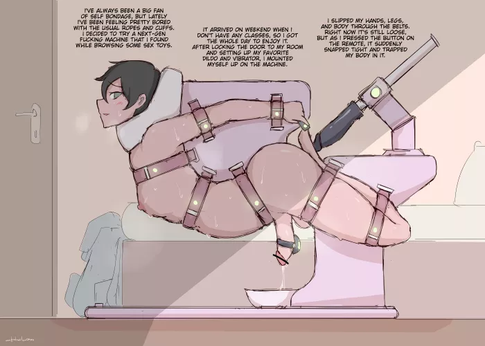  [Femdom ] We're roommates، I always put myself in self bondage, I could always hide it from you, but today I got stuck in it. What will you do when you know my submissive side? ( More details in pic )  by Effective_Topic_7154