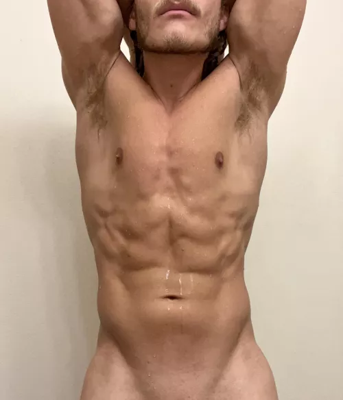 Fresh out of the shower by jcabied