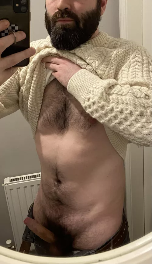 Is it hot in here, or is it just the Aran jumper by caithamach18