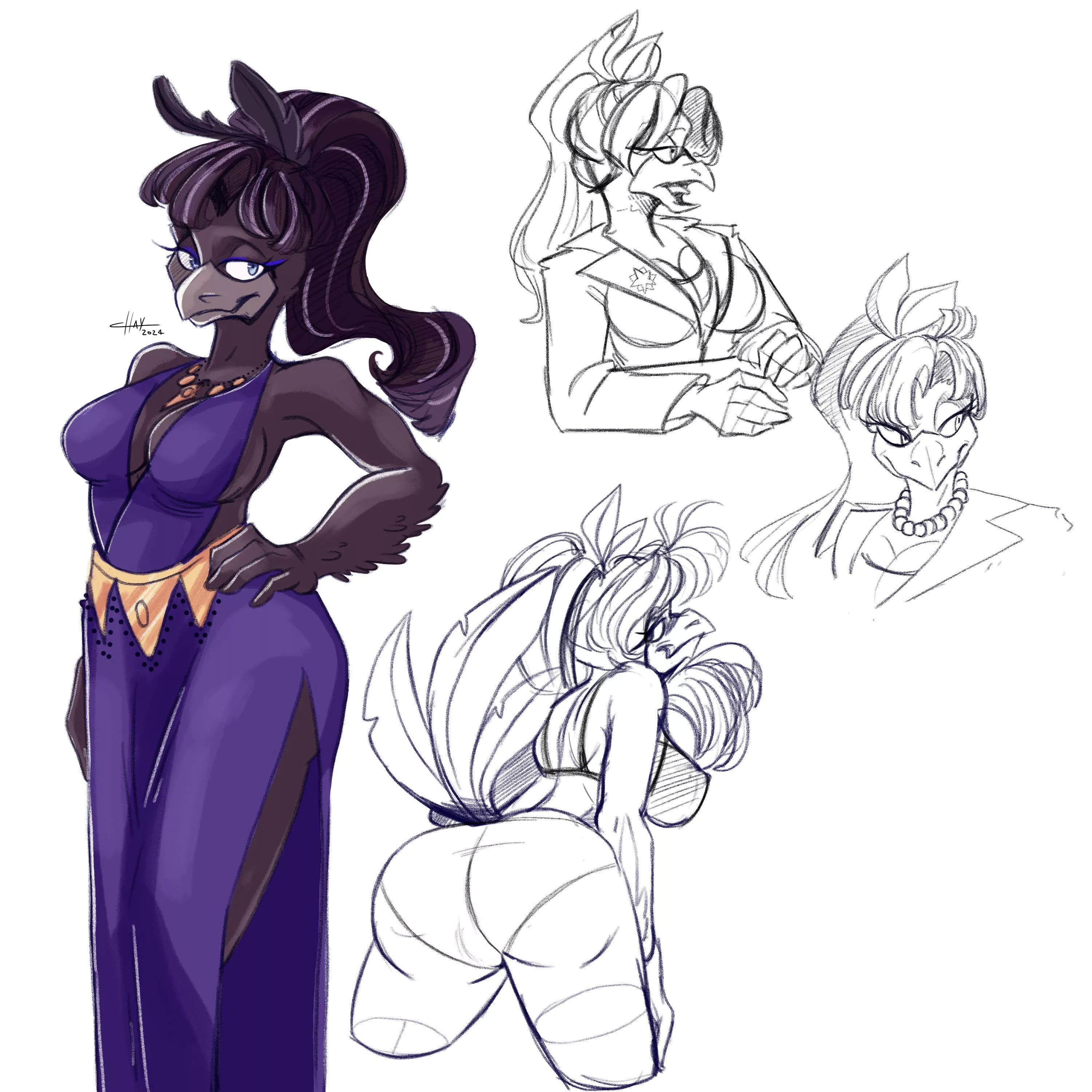 Set of sketches #7 posted by chay_furry