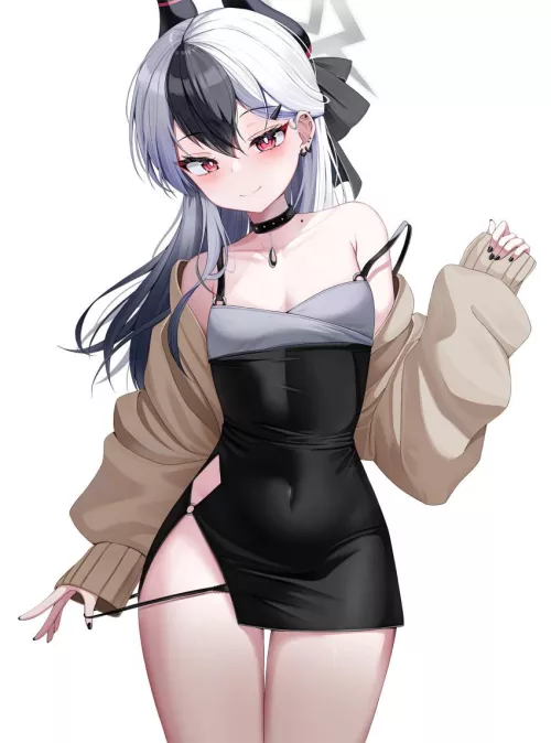 Sexy and cute angel waifu by reversedturnover