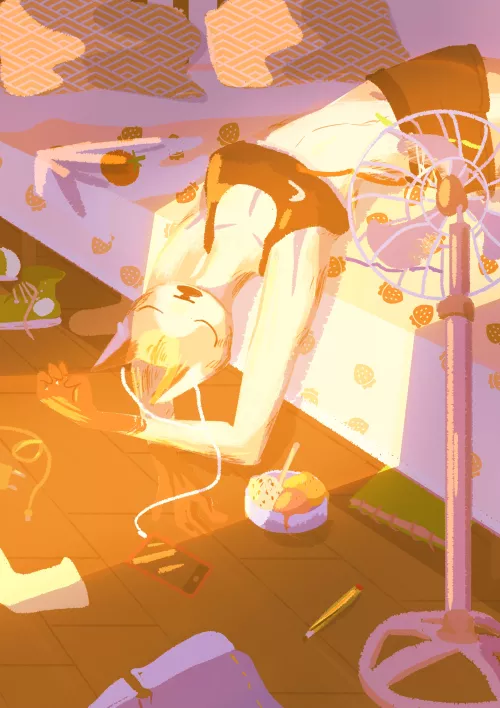 Summertime lazy mess by me by Raposeira