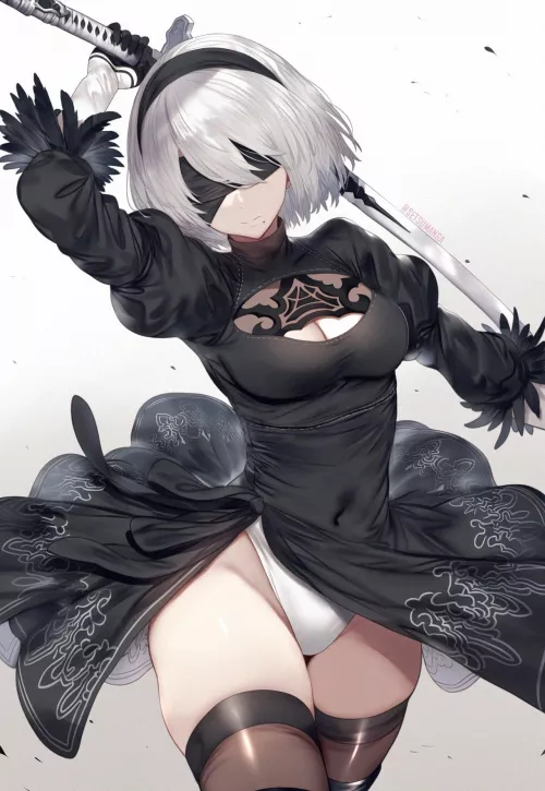 2B [Nier Automata] by CheetahSperm18