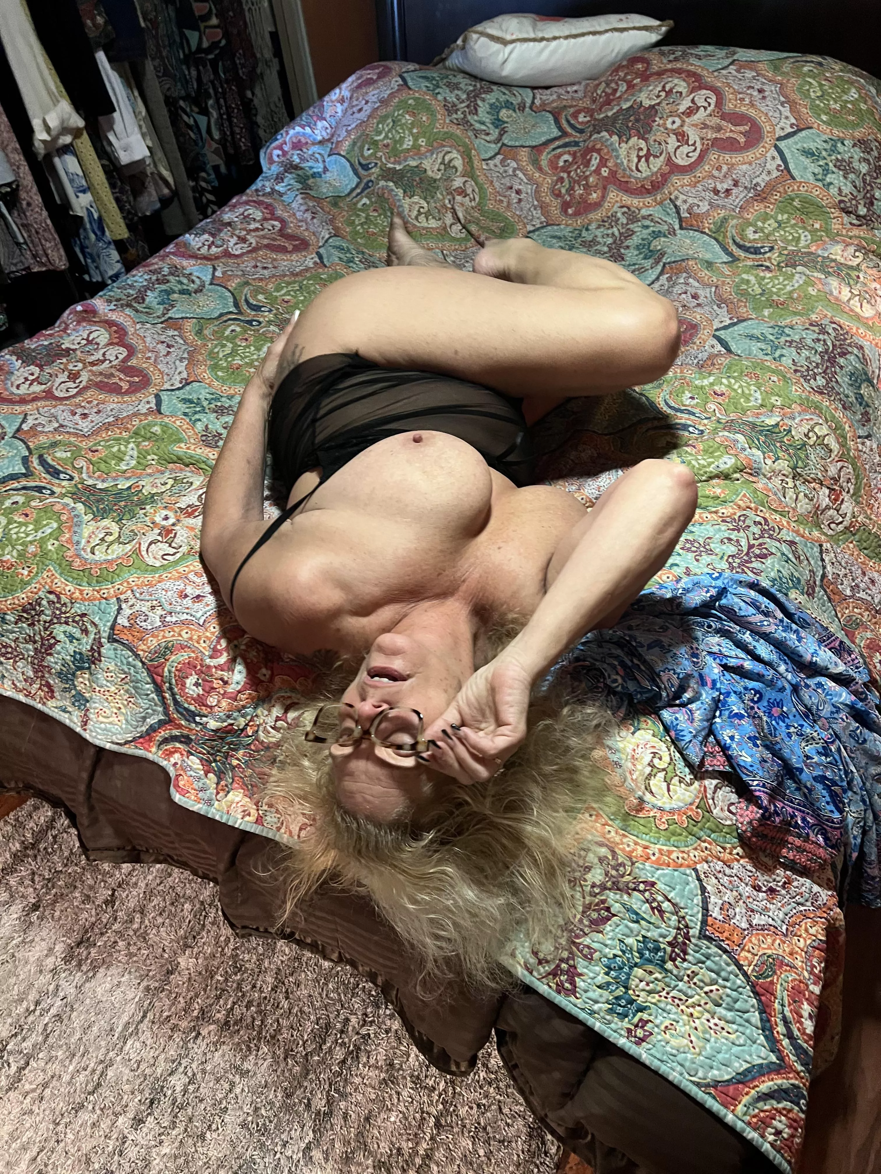 60, tell me how old you are and where would you start?😈 posted by Sinfulcougar60